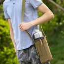 Nylon Water Bottle Pouch Canteen Cover Outdoor Travel Kettle Bag 1.5L