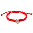 Luck Handmade Rope Cuff Bracelet Crystal Pendant Bangle Thread Women's Jewe BX