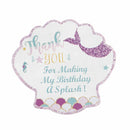 24pcs Thank You Tags Mermaid Shell Tags with String Gift Box Packaging Labels LJ