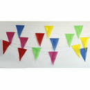 colorful 10m bunting banner triangle flags brithday graduation party decorQ9