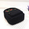 Preppy Chic Women Canvas Flower Embroidery Large Capacity Backpack(Black)