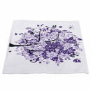 Purple Tree Printed Linen Placemats for Kitchen Washable Table Mats Non-sli