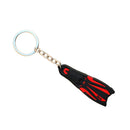 Novelty Mini Dive Fins Flippers Key Chain Holder Keyring Keychain  Red