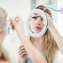 360 Rotation Mirror LED Suction Cup Shower Shave Make Up Fog Free Mirror