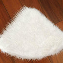 Home Outdoor Christmas Decoration White Plush Christmas Tree Skirt