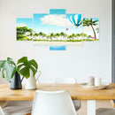 5pcs 5D DIY Full Drill Diamond Painting Beach Embroidery Cross Stitch Kits Decor