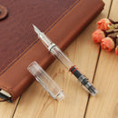 Caliarts Ego Transparent Piston Fountain Pen  Fine Nib Writing Gift