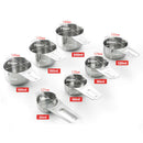 [7-Piece]Stainless Steel Measuring Cups - Made of 1 Solid Piece 304 Stainle I8R8