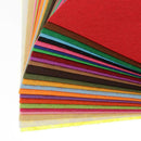 24 Pieces Non Woven Fabric Colorful 1mm Non Woven Cloth DIY Craft Material