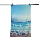 Beach Tapestry Ocean Decor Tropical Island Paradise Beach at Sunset Time wi