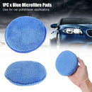 5PCS Car Waxing Polish Microfiber Foam Sponge Applicator Cleaning Detailing_Pads
