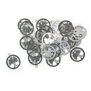 30x Alloy Round Tree Tags Pendant Charms Necklace Bracelet Jewelry Findings