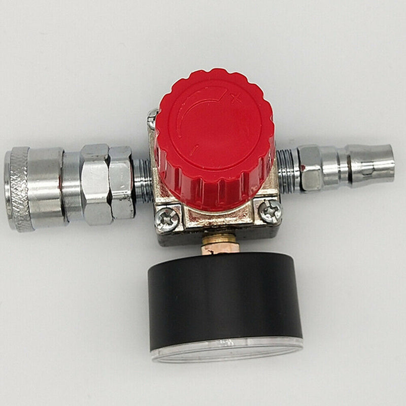 180Psi Control Valves Pressure Regulator with 1/4inch Gauges for Air Compressor