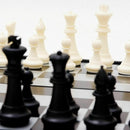 folding Magnetic chess board portable set with pieces camping games sport N9B4