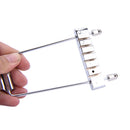 1X6 String Guitar Tailpiece Trapeze Open Frame Bridge Chrome For Archtop  FT