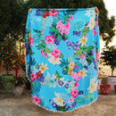 Ball Tassels Beach Towels Floral Printed Round Blanket Yoga Mat Tippet