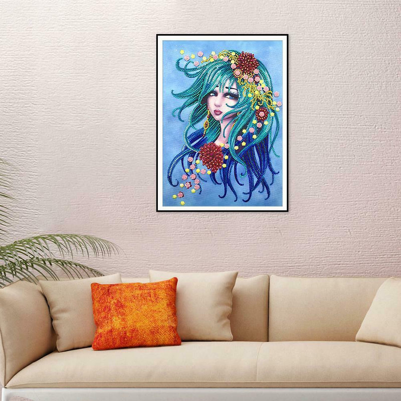 5D DIY Special Shaped Diamond Painting Beauty Cross Stitch Mosaic Craft Kit