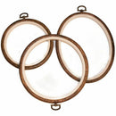 Embroidery Hoops and Cross Stitch Hoops | Imitated Wood Display Frame - Cir H6I9