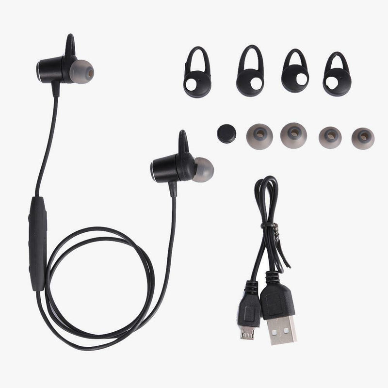 W1 Magnetic Bluetooth In-ear Earphone Stereo Earbuds Headset w/ Microphone