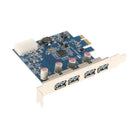 4 Ports 4 Pin USB 3.0 Internal Ports to PCI-E PCI Express X1 Card Adapter