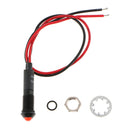 DC24V Metal 8mm Car Truck Boat Red LED Panel Dash Warning Light Indicator