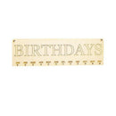Calendar Board,Wood Birthday Reminder Board Birch Ply Plaque Sign Family &F
