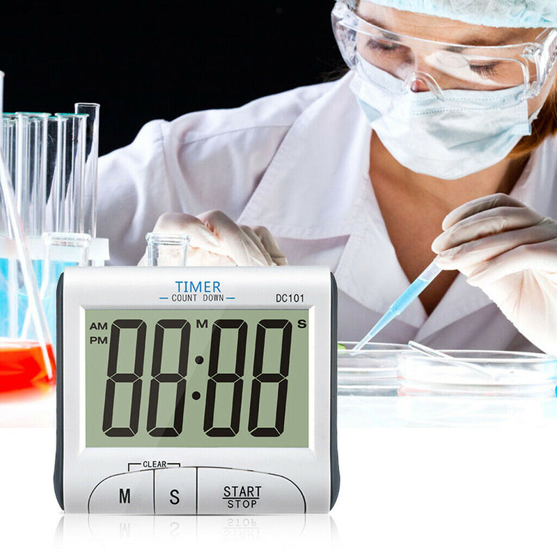 ABS LCD Screen Digital Screen Home Kitchen Cooking Timer Magnetic with Alarm