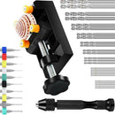 37 pcs Hand Drill Set Bench Vice Twist Drills Pin Vise Craft Carving DIY