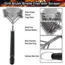 Grill Stove Cleaning Brush BBQ Barbecue Gas Cleaning Scraper Clean Brushes