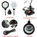 1X(2.5X(6D)/4X(12D) 16 Smd Leds Magnifier Soldering Helping Hand Desktop Ma