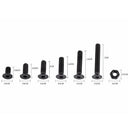 250 Pcs/Set M3 Screws Nuts Alloy Steel Hex Socket Screws Bolt With Hex Nuts