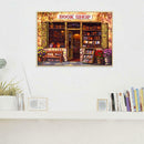 5D DIY Full Drill Diamond Painting Book Shop Cross Stitch Embroidery Mosaic