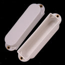 5Pcs White Plastic Humbucker/Single Coil Pickup Covers for Electric Guitars