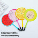 5PC Cute Colorful Fruits Fan Ballpoint Pens Office School Supply Stationery L2J0