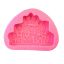 happy birthday silicone cake mold fondant mould tools for decor baking tools JR