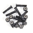 8 Pair Skateboard 25mm Black Hard Ware Bolts Parts Double Rocker Parts Screws FT