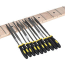 10Pcs Guitar Fret Nut Saddle Slot Pickguard Grinding Maintenance File Group I5U9