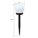 3pcs Waterproof LED Solar Round Bulb Lawn Lamps Spike Outdoor Garden Lights