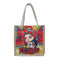 Peking Opera Printed Handbag Women Canvas Shopping Shoulder Bag (Style 2)