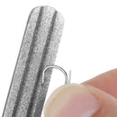 Two-Sided Fishing Hook Stone Sharpening Tool Fishhook Sharpener File Tool F Q8O6