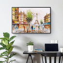 Wall Decor Full Round Diamond Painting Ki DIY Paris Tower Abstract Picture