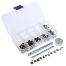 60Sets Double Cap Rivets Metal Fixing Stud Repair Tools Kit for Leather Belt OZ