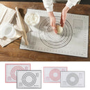 2pc Large Non-Stick Cookie Pizza Macaron Baking Mat With Measurement Kitchen