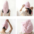 Microfiber Towel Quick Dry Hair Magic Drying Tu rban Wrap Shower Cap Bathing Hat