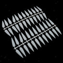 120pcs Nail Art False Tips Sticks Polish Practice Display Board Tool Beige