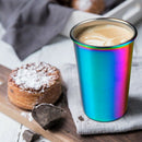 Rainbow Party Cup Stainless Steel Cup 16Oz 5 Piece Drinking Glass Beer Mug