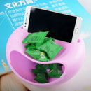 Creative Lazy Fruit Plate Double Layer Plastic Candy Seeds Peel Dish Storag S8W4