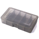 5 Grids Clear Plastic Fishing Lures Bait Storage Tackle Box Container Org WWR