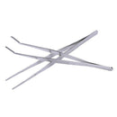 Stainless Steel Straight and Curved Nippers Tweezers Feeding Tongs for Rept