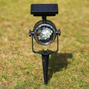 Solar Colorful Rotating LED Projection Light Garden Lawn Lamp Outdoor Bulb